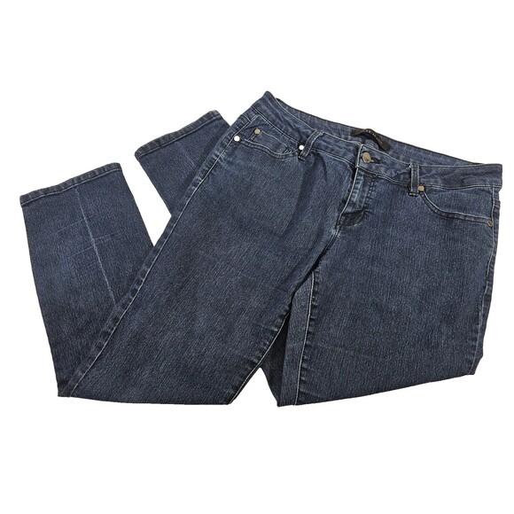 ALK Women's Size 8 Max Jeans Straight Leg Mid Rise Denim Blue Jeans Pants EUC - Picture 1 of 5